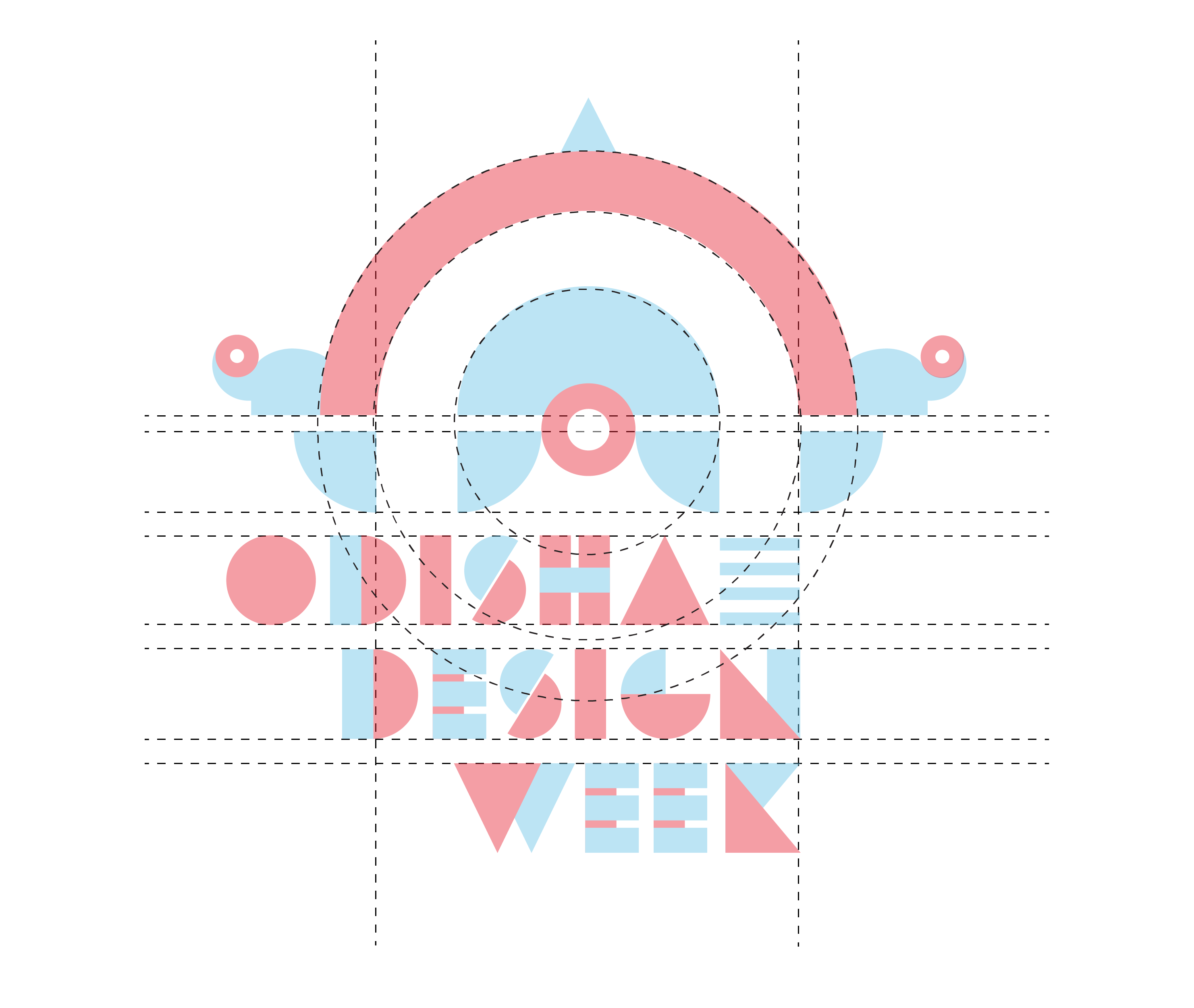 Design exploration: final identity built through geometric structure and composition.